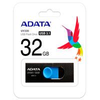 MEMORIA ADATA 32GB USB 3.2 UV320 RETRACTIL NEGRO-AZUL MEMORIA ADATA 32GB USB 3.2 UV320 RETRACTIL NEGRO-AZUL